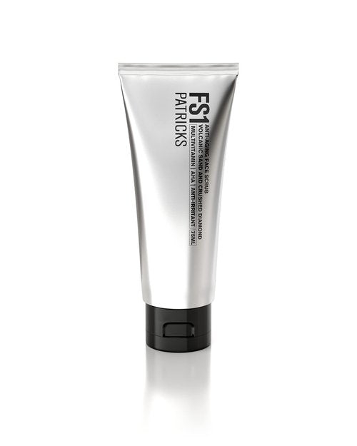 PATRICKS FS1 | Exfoliating Facial Scrub | Skin Care for Men | Anti-Aging Face Exfoliator | Helps to Reduce Ingrown Hair & Dead Skin | Travel Friendly | Made w/Diamond & Volcanic Sand Particles | 75g
