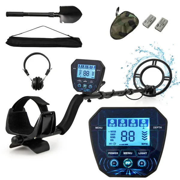 Waterproof Metal Detector with 4 Detection Modes - 10" Depth
