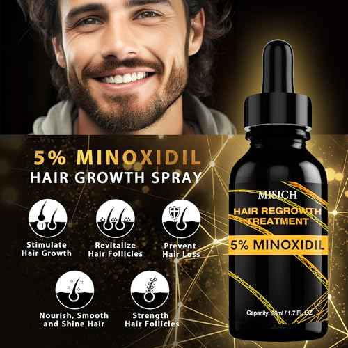5% Minoxidil for Men and Women, Biotin Hair Growth Serum Oil, Natural Hair Loss Regrowth Treatment for Thicker, Fuller Hair 50ml