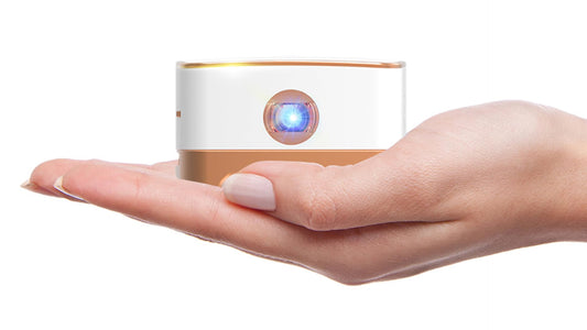 AMOOWA Mini Projector with WiFi Bluetooth: Smart Portable,Built in Rechargeable Battery,1080P HD Support,DLP,4Hour Playtime,Connects to iPhone and Android TV Without HDMI interface RAM/ROM: 1GB+8G