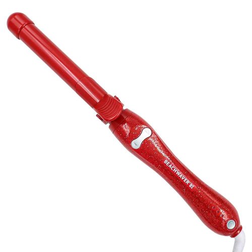The Beachwaver Co. Beachwaver B1 Rotating Curling Iron - Red Glitter | Automatic 1 Inch Ceramic Curling Iron | Auto-Shut Off, Travel-Friendly, Dual Voltage | B-Series (BW16H3)