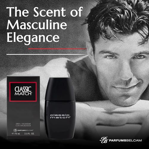 PB ParfumsBelcam CM Noir Eau De Toilette Spray for Men ? Fresh Fougere Cologne, Bergamot, Basil, Patchouli, Long-Lasting Scent, Masculine Fragrance ? 2.5 Fl Oz