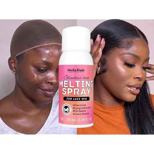 Dolahair Lace Glue Kit - Complete Set with Lace Tint Mousse, Wig Installation & Melting Spray(Medium Brown)