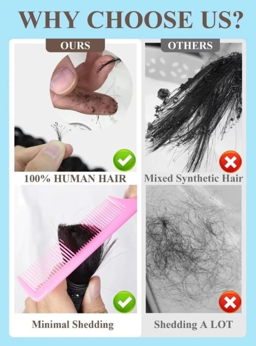 Loose Wave Human Braiding Hair Loose Wave Human Hair Bulk No Weft 100% Unprocessed Brazilian Human Hair Braiding Hair 20 Inch 100g (Pack of 1)