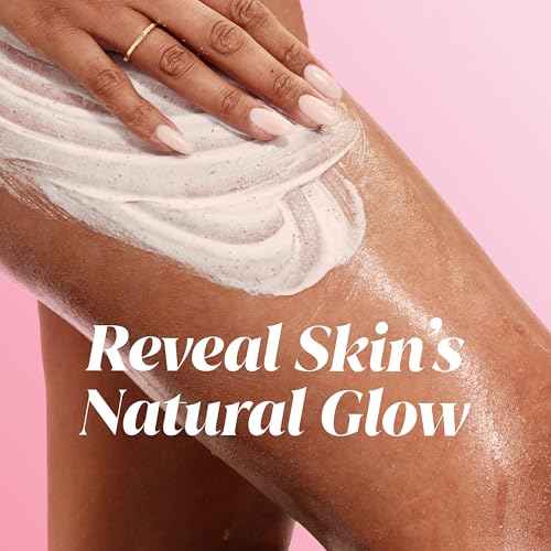 Olay Body Indulgent Mineral Scrub, Skin Exfoliating & Massaging Pearls, Nourishing Soft & Gentle Formula, Renewing BHA, Vitamin B3 Complex, Luxurious Fragrances, Wild Rose & Cherry Creme Scent, 11 oz