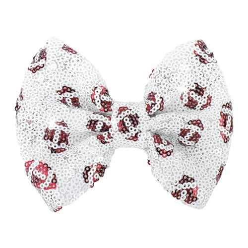 Cute Hair Clips for Thin Hair Baseball Bows for Toddler Girls Football Accessories Glitter Bows for Girls Gifts for Women Big Hair Clips