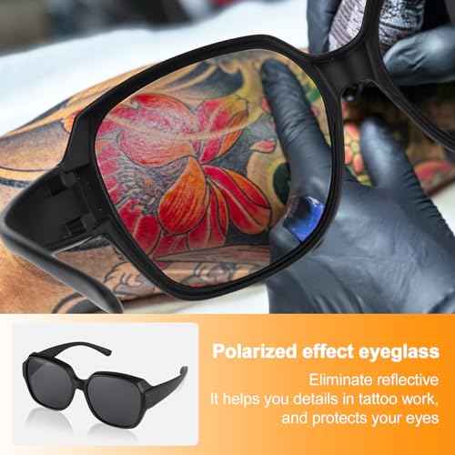 Tattoo Light Kits: Polarized LED Tattoo Work Light with Tattoo Vision Lenses and Extra Frame for Eliminating Shadows, High Definition,Equipped with 360¡ÆTattoo Lights Stand