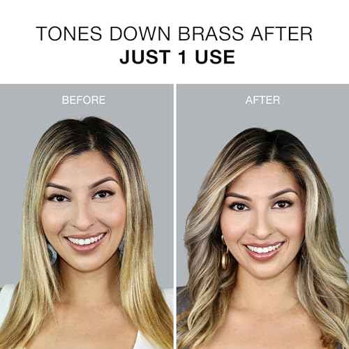 Clairol Professional Shimmer Lights Violet Toning Mask for Neutralizing Brassy Tones with Refreshing Blonde Hair Results