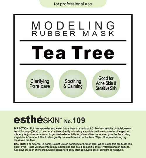 estheSKIN No.109 Tea Tree Modeling Mask Powder for Professional Facial Treatment, 35 Oz. (2 pack)