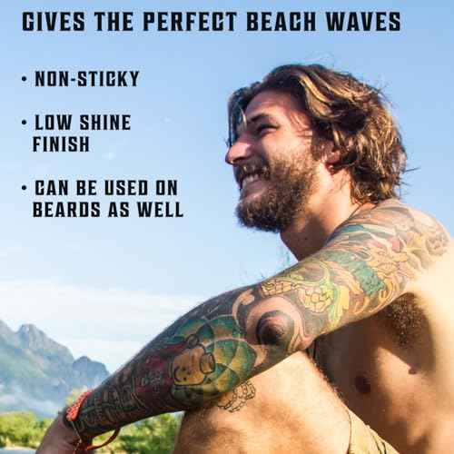 Viking Revolution Sea Salt Spray for Men - Hair Texturizing Spray with Kelp, Aloe Vera and Red Algae Extract - Surf Sprays to Add Volume and Texture for Men and Women Beach Hair - 8.8oz