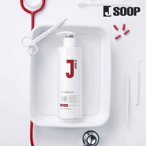 JSOOP Red J Shampoo 500ml(16.9 fl.oz) / Anti-hair loss, Low skin irritation, Reduces redness of the scalp
