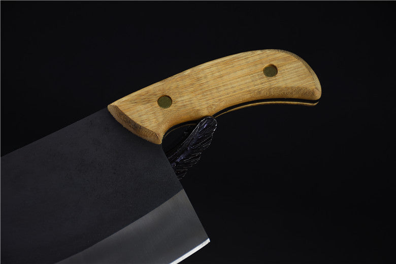 Bone Chopper Kitchen Meat Cleaver - Silver, 34cm Blade