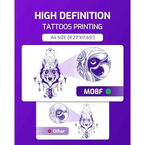 Phomemo Tattoo Stencil Printer, M08F Bluetooth Tattoo Machines Tattoo Printer,Compatible with Phone/Tablet/PC, Tattoo Supplies for Tattoo Artists & Beginners, Black