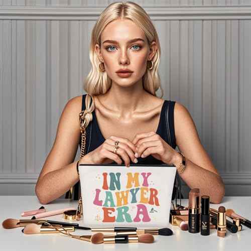 Lawyer Gifts for Women Retro Attorney Gift IN MY LAWYER ERA Zipper Bag for Law Student Attorney to be Graduation Gift Birthday Christmas Gifts for Sister Friends Singer Inspired Merch