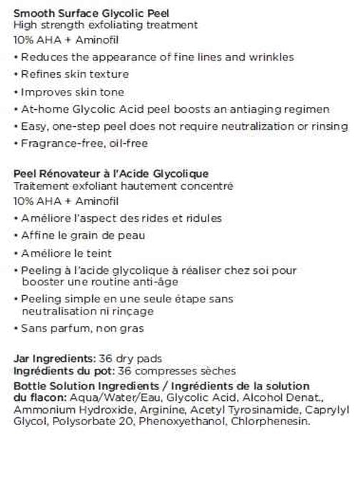 NEOSTRATA Smooth Surface Glycolic At-Home Chemical Peel High-strength Exfoliating Treatment Fragrance-Free, Oil-Free, 2 fl. oz.