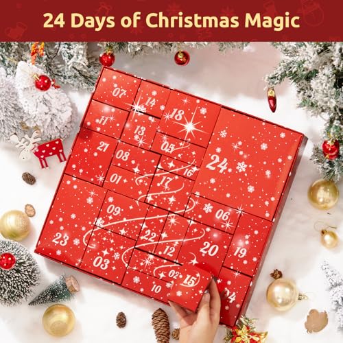 Advent Calendar 2025-24 Days of Christmas Countdown Calendar, Skincare Gift Set, Self Care Beauty Gifts, Christmas Spa Gift Box for Teen Girls and Women