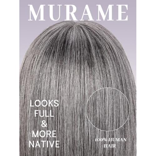 Bob Wig Human Hair 210% Density Bob Wig with Bangs 100% Human Hair Wigs for Black Women Pre-Bleached Glueless Straight Bob Wigs(10Inch)