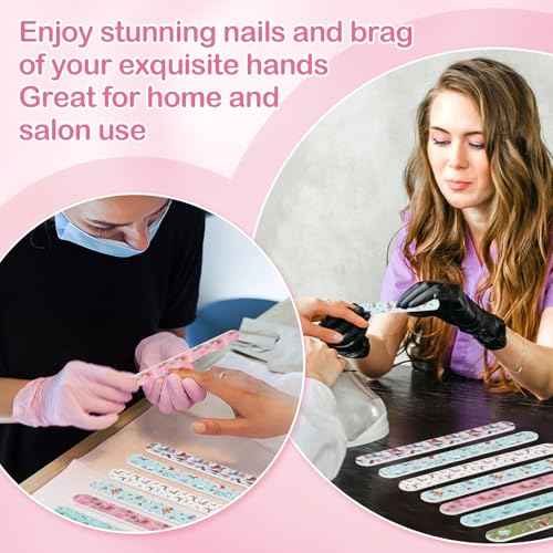 12Pcs Nail Files, Colorful Random Pattern Emery Boards for Nails, Christmas Double Sided Reusable Manicure Pedicure Tools, Fingernail Files for Women Girls Natural & Acrylic Nails