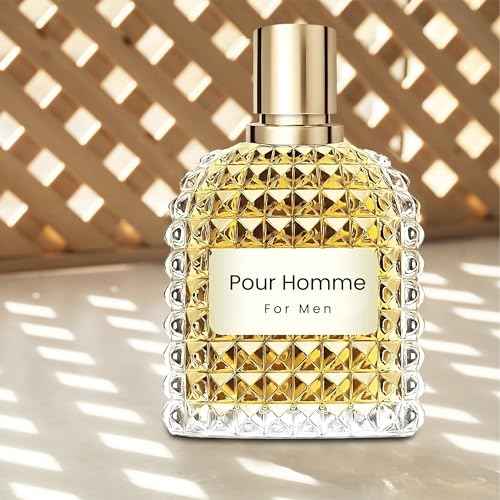 Men's Cologne Gift Set Include Valentine Milano,Valentine,Very Excited & Valuable Paris - 3.4 Fl Oz Each | Vanilla Bourbon, Leather & Amber Floral Fragrance | Luxury Eau de Toilette Quartet