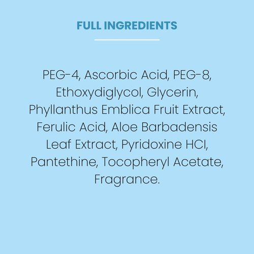 Vitamin C Serum 20% with Ferulic Acid & Vitamin E - Brightening Facial Serum for Dark Spots, Wrinkles & Uneven Skin Tone - Fast-Absorbing, Non-Irritating Formula - 1 fl oz