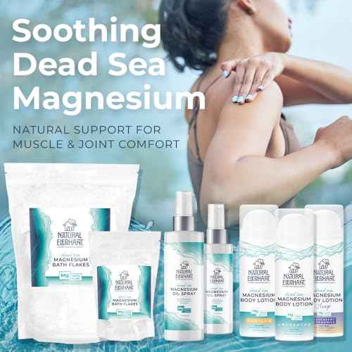 Natural Elephant Dead Sea Magnesium Lotion ? Vanilla Scented Body Moisturizer | Topical Magnesium with Dead Sea Minerals ? 5 oz (150 ml)