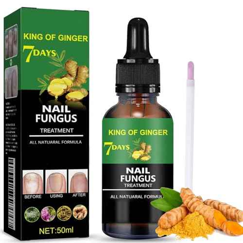 Ginger Nail Treatment Serum Oil, Nail Regrowth Serum, Nutrient Oil for Nail Cuticle Repairing, Promoting Regrowth, Strengthening, Plant-Based Formula with File Tool