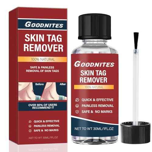 Goodnites Skin Tag Remover, Fast-Acting Gentle Salicylic Acid Formula Skin Tag Removal, Suitable for Neck, Underarms, Groin, Trusted by The Whole Family, 1 PCS