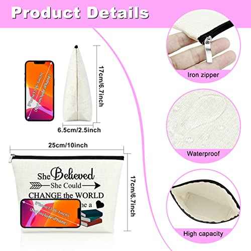 Mxrymvu School Counselor Gift Makeup Bag Counselor Appreciation Gift for Women Cosmetic Bag School Counselor Graduation Gift Teacher Retirement Gift Birthday Gift Christmas Gift Travel Makeup Pouch