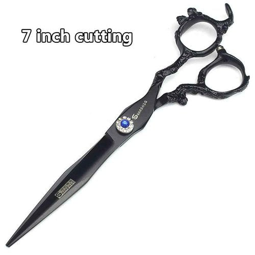 SHARONDS 6/7 inch Professional Hairdressing Scissors Salon Hairdresser Hair Trim and Cut thinning 440c high Hardness Scissors (6+7 inch 4pc)