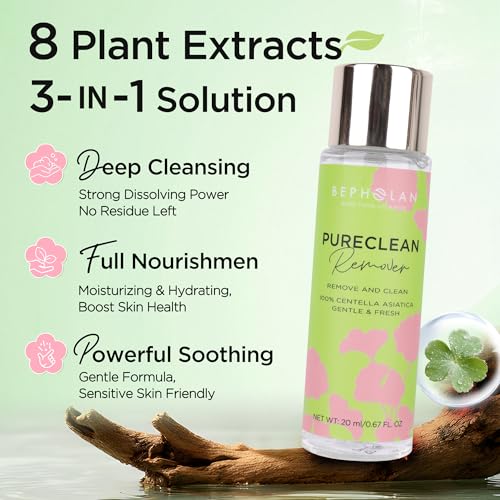 BEPHOLAN Cluster Lash Glue Remover 60ml, DIY Eyelash Extension Remover, Bond & Seal Adhesive Professional & Self Use, for Sensitive Eyes, Eye Makeup & Mascara Remover