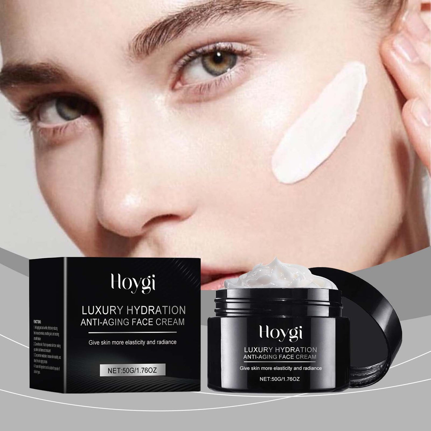 Hyaluronic Acid Anti-Wrinkle Face Cream with Soy Protein & Vitamin E