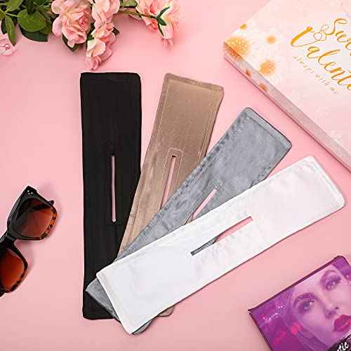 4 Pieces Deft Hair Bun Maker Doughnut Hair Bun French Hairstyle(Black, Khaki, White, Gray)