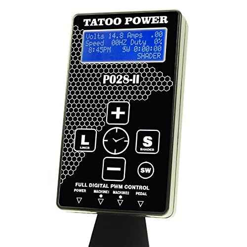 DGT New 4nd Generation P028-II Dual Tattoo Power Supply 1 Foot Pedal 2 Clip cords