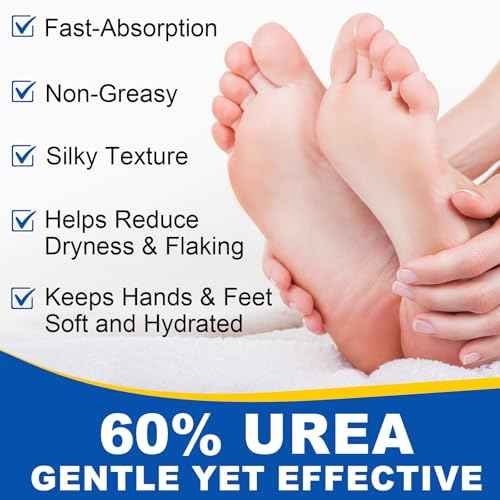 60% Urea with 2% Salicylic Acid Urea Foot Care Stick, Heel Stick for Cracked Feet, Foot Care Cream Moisturizer for Dry Cracked Feet, Knees, Elbows, Hands, Foot Lotion Stick -1.41oz