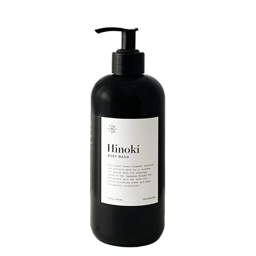 TE + TE Hinoki Body Wash with Japanese Hinoki Essential Oil | Gentle & Hydrating | Soothing Aroma | Vegan
