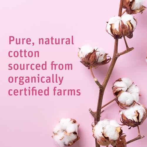 Simply Soft Premium Organic Cotton Rounds, 100 Count (Pack of 3), 100% Cotton Pads, Certified Organic, Hypoallergenic, Soft & Absorbent for Beauty, Cosmetics, Skin Care, Lint Free