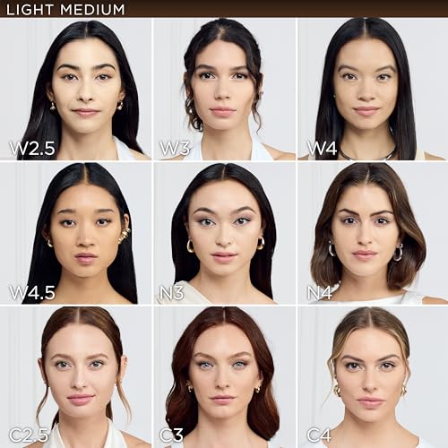 L'Oreal Paris True Match Super-Blendable Foundation, Medium Coverage Liquid Foundation Makeup, N3, Light Medium, 1 Fl Oz