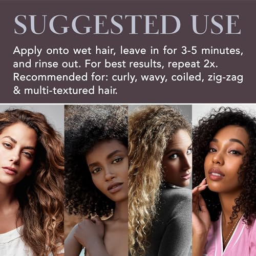 Saphira Divine Mineral Mud for Curly and Wavy Hair, Hair Moisturizer and Deep Conditioning Hair Mask for Shine and Bounce, Sulfate-Free, Paraben-Free, Vegan, 16.9 Ounce