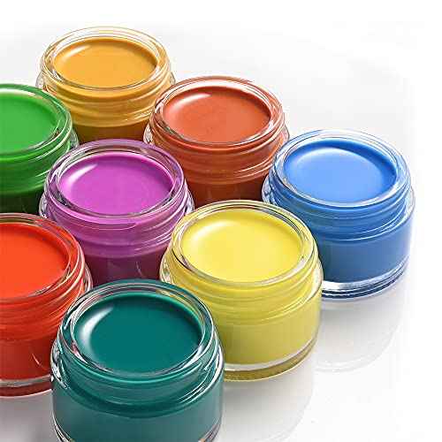 4 Pack 1oz Small Glass Containers with Lids, Glass Jars with Black Lids & Stickers, Mini Reusable Empty Container for Creams, Lotion, Cosmetic