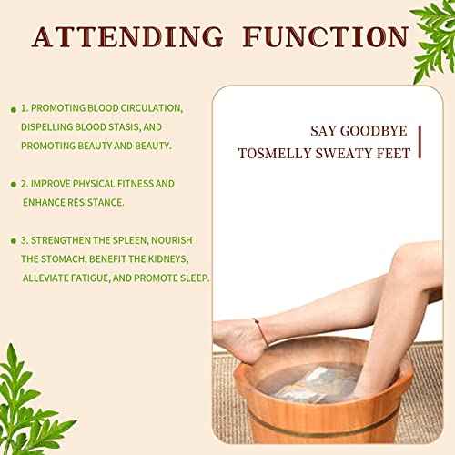 30 Pack Ginger & Mugwort Herbal Foot Soak Spa Set - 900g Natural Plant Blend with Safflower & Angelica Root, Relaxing Aromatherapy Bath for Home Wellness øÜÊÅøÐ ÞÅéÄøÜÊÅ÷Ò