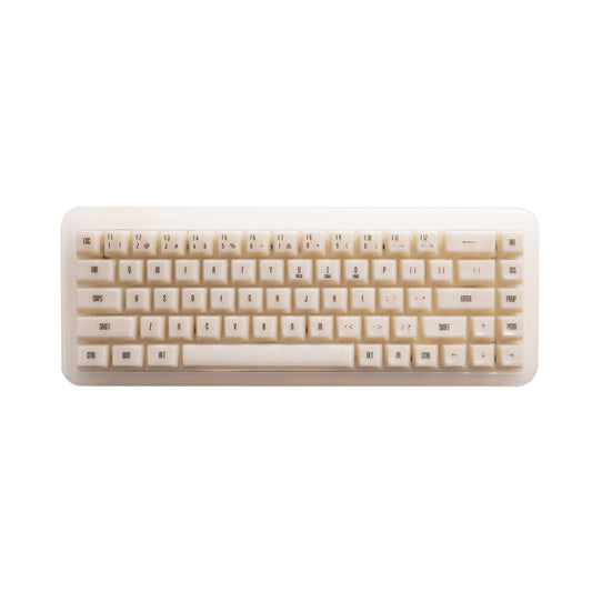 Akko YU01 Mechanical Gaming Keyboard with Transparent Keycaps, RGB Backlit, Hot Swappable, 2.4G Wireless/Bluetooth/Wired, 68-Key, for Mac & Win (Antique Jade, V3 Piano Pro Switch)