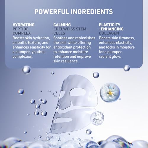 FAQ Glass Skin Collagen Face Mask ? Hydrating Skincare ? Collagen Mask for Face Care & Glass Skin (5pcs)