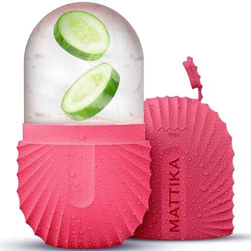Ice Roller for Face and Eye Glow Naturally and Skincare, Ice Face Roller, Ice Facial Cube, Gua Sha Face Massage, Ice Roller Face for Beauty and Skin Care Gift for Men & Women Face Ice Roller (Pink)
