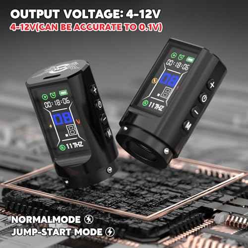 Aluminum Alloy Tattoo Gun with Adjustable Tattoo Pen Stroke, Tattoo Kit with Dotwork Mode, Memory Function, Complete Beginners Kit and Professional Tattoo Artists - Compact/Lightweight