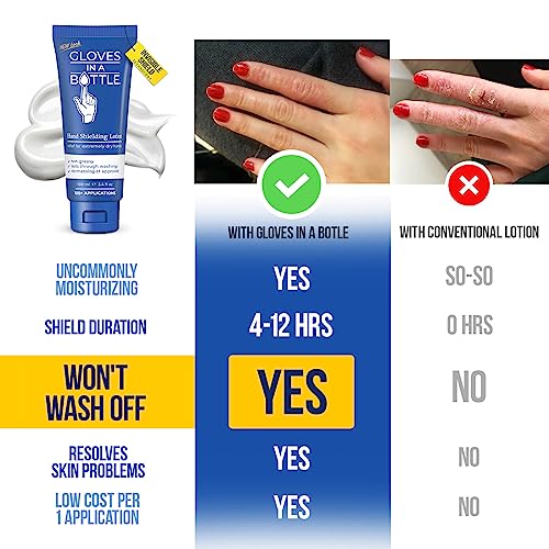 Gloves in a Bottle New and Improved Packaging, Shielding Lotion Tube, 3.38 oz./100 mL