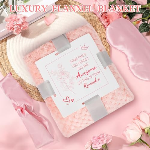 Birthday Gifts for Women,Self Care Set ,Get Well Soon Gift Baskets, Relaxing Rose Spa Gift Basket ,Care Package for Women, Unique Christmas Mom Gifts for Her Girlfriend Sister Friend Wife Grandma