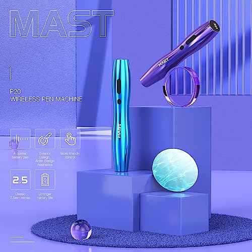 Mast Tattoo Kit Cordless Rotary Tattoo Machine gun Kit complete for beginners 2Pcs Changeable Battery Power Supply 20Pcs Tattoo Cartridge Needles