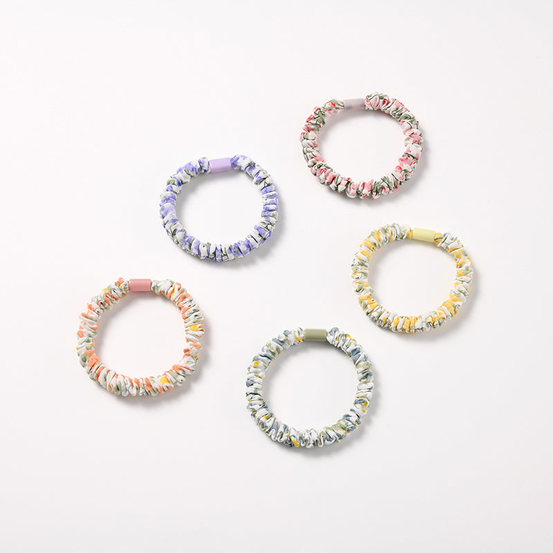 Children's Floral Hair Accessories Rubber Bands Hair Rings - Colorful & Cute
