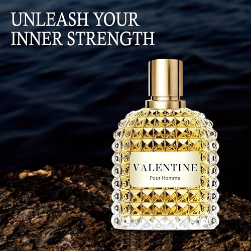 Men's Cologne Gift Set 4PCS Combo Include Valentine Milano,Valentine,Valiant Men & Valuable Paris - 3.4 Fl Oz Each | Vanilla, Leather & Amber Floral Long Lasting Fragrance