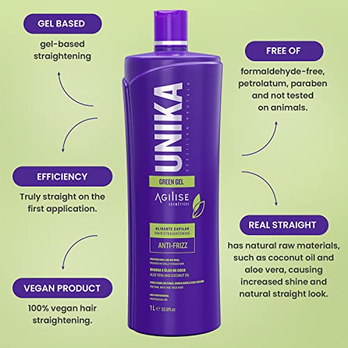 Agilise Unika Brazilian Keratin Hair Treatment ? Smoothing and Straightening ? Keratin hair treatment straightening | keratina sin formol para alisar el pelo | Queratina para alisar el cabello